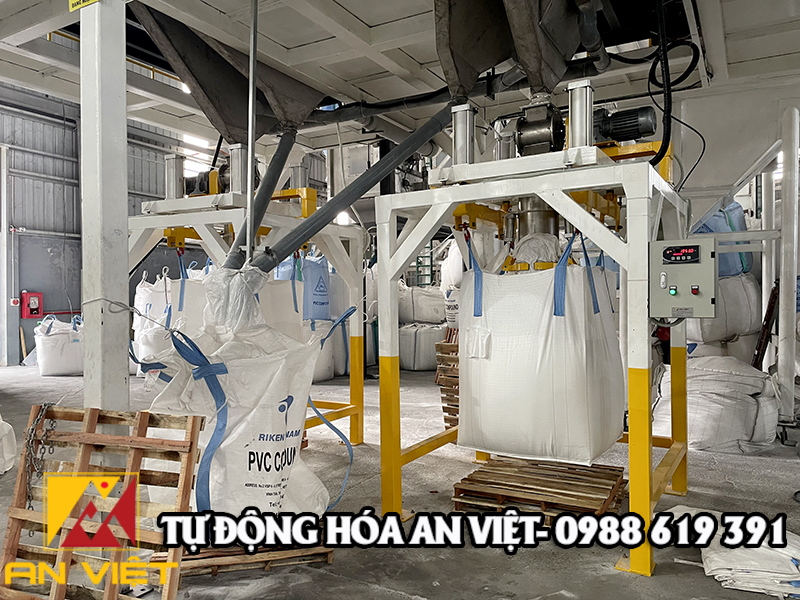 Lắp đặt hệ thống cân đóng bao Jumbo 8 tấn/h tại Quảng Nam